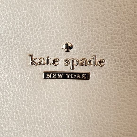Kate Spade Patterson Drive Small Geraldine Ivory/Light Taupe Leather Satchel Bag - Picture 2 of 12